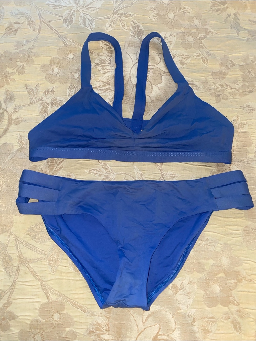 Vitamin A Royal Blue Strappy Bikini Set